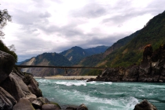 The bridge over the Lohit River