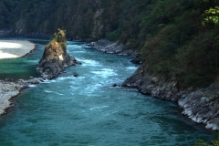 The Rock within the river guarding the Kund